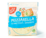 geriebener Mozzarella