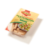 Hähnchen-Filetstreifen fertig gebacken