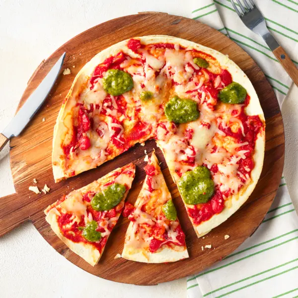 Schnelle Wrap-Pizza aus dem Airfryer