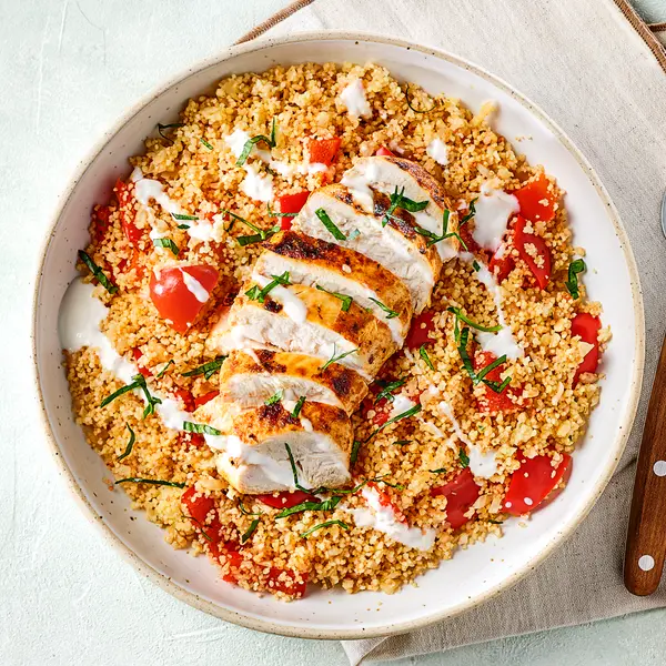 Couscous mit Blumenkohl und Hähnchen