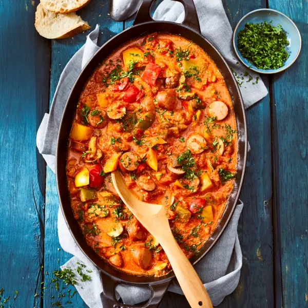 Würstchen-Gulasch
