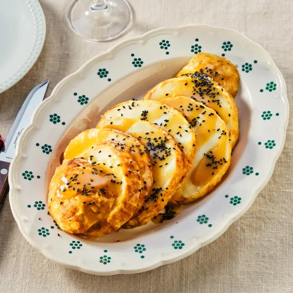 Gegarter Sellerie mit Miso-Sesam-Marinade