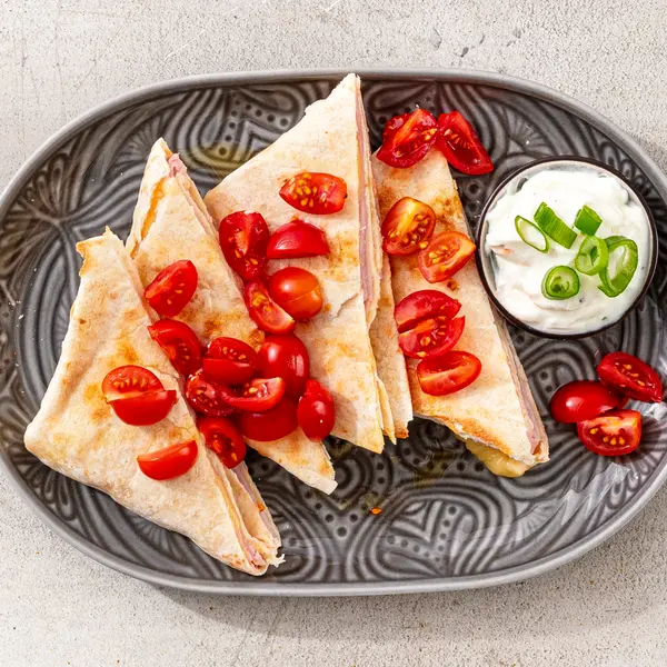 Schinken-Käse-Tortillas