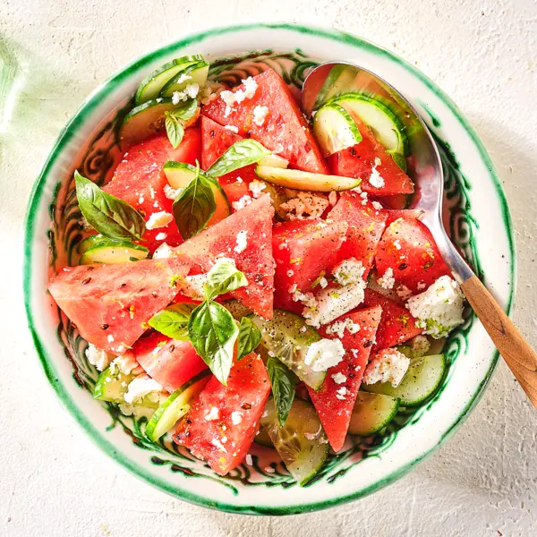 Melonen Feta Salat