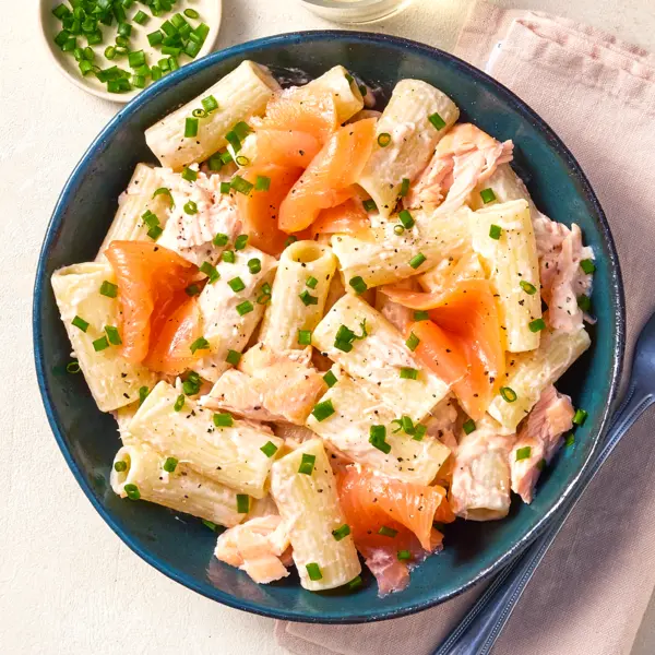 Cremige Lachspasta mit Räucherlachs