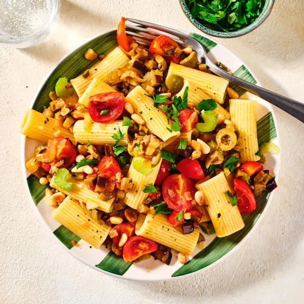 Pasta in Auberginensoße
