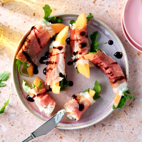 Cantaloupe-Häppchen