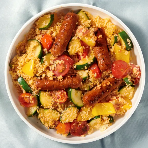 Couscous mit Chorizo und frischem Gemüse