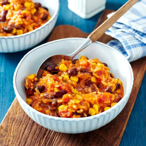 Chili-Bohnen-Reis