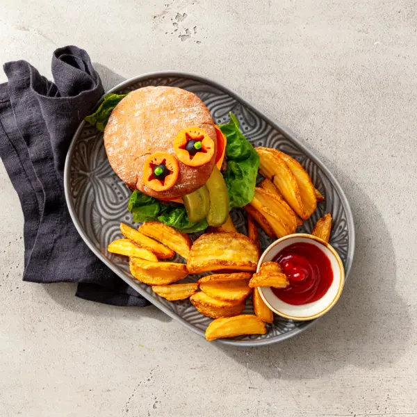 Smiley-Cheeseburger