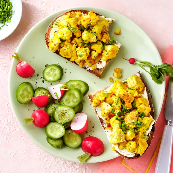 Veganes Rührei mit Tofu