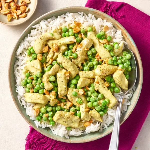 Erdnuss-Curry mit Schweinefleisch