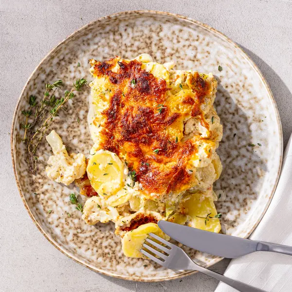 Kartoffel-Blumenkohl-Gratin