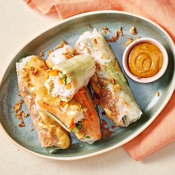 Hühnchen-Satay Sommerrollen