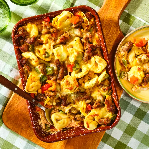 Tortelloni-Gyros-Auflauf