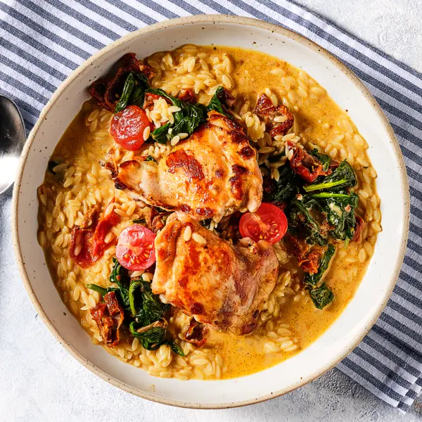 Toskanischer Hähncheneintopf mit Kritharaki