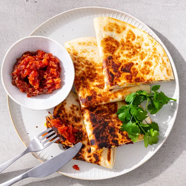 Pilz-Fajita-Quesadillas