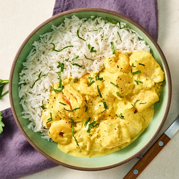 Cremiges Kokos-Fischcurry