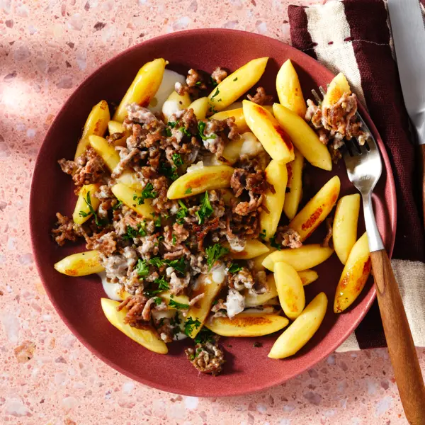 Schupfnudel-Hack-Pfanne