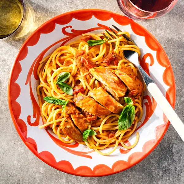Marry-Me-Chicken mit Spaghetti