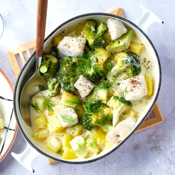 Kartoffel-Auflauf mit Seelachs