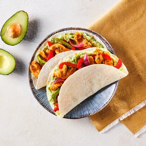 Hähnchen-Fajitas mit Avocado-Joghurt