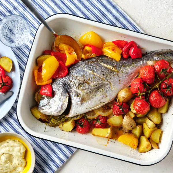 Einfache Dorade aus dem Ofen