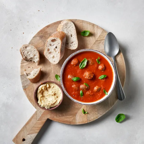 Sonnengereifte Tomatensuppe