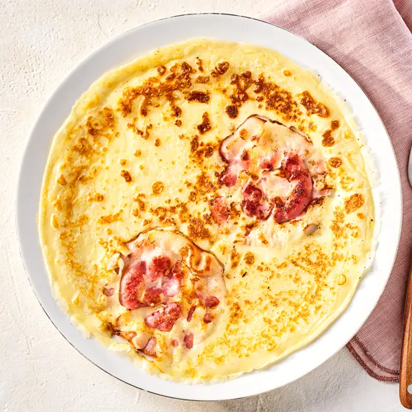 Pfannkuchen mit Speck