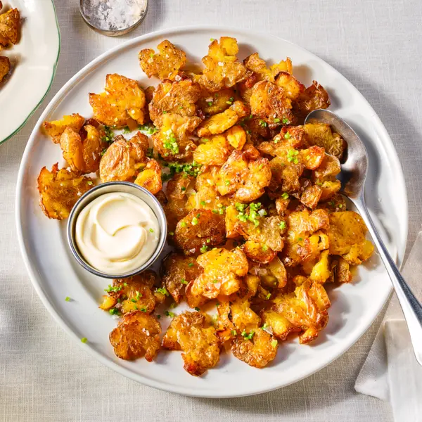 Smashed Salt- und Vinegar-Kartoffeln