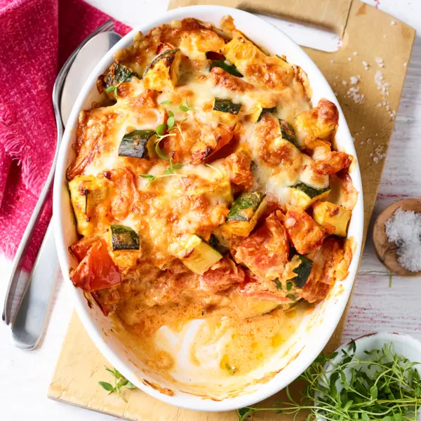 Zucchini-Tomaten-Auflauf