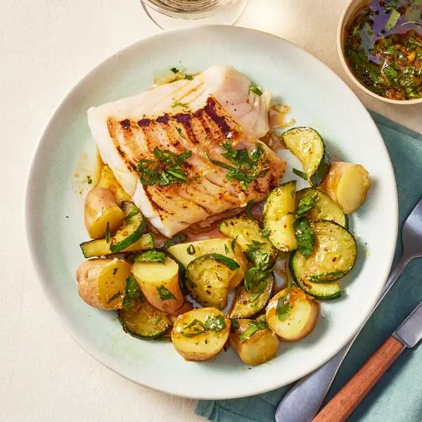 Kabeljau mit Ingwer-Salsa