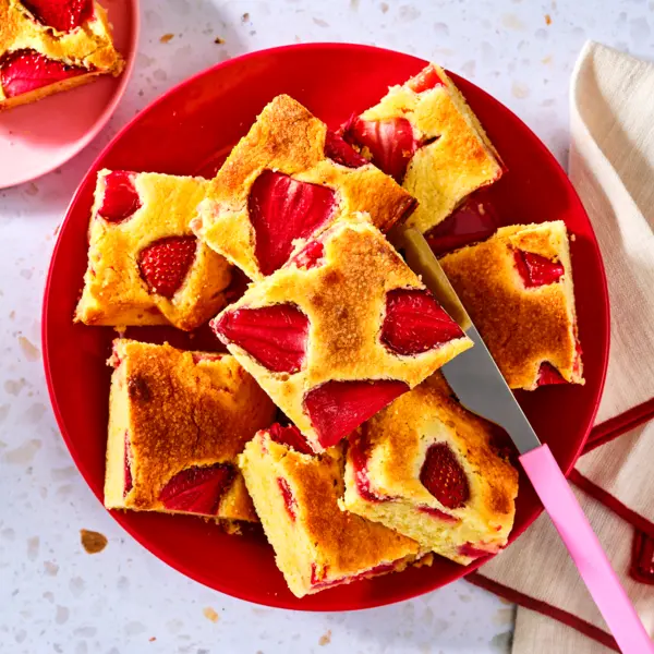 Erdbeer-Zitronen-Blondies