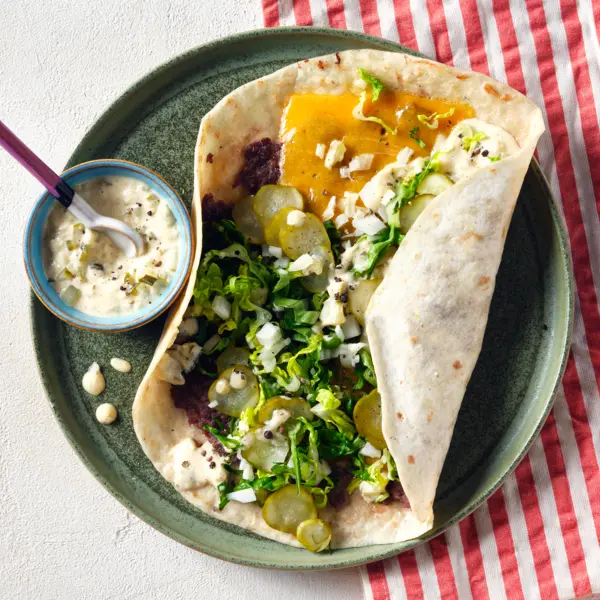 Hamburger-Wraps