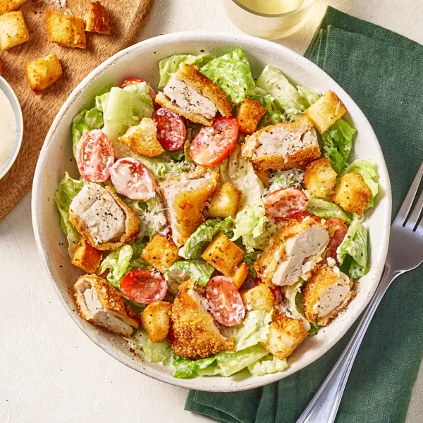 Caesar-Salat mit Air-Fryer-Chicken