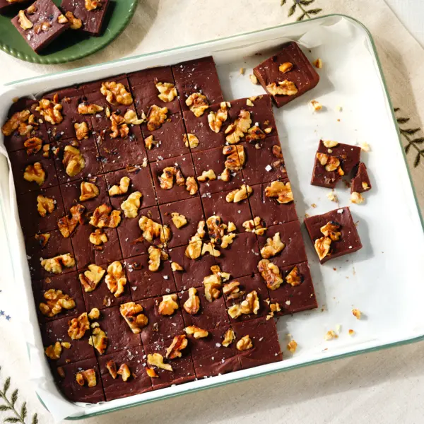 Salted Caramel Fudge mit Schokolade