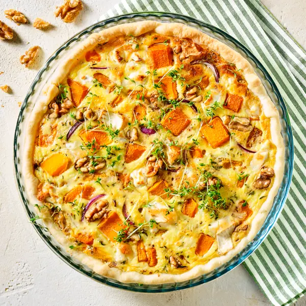 Herbstliche Kürbis-Quiche
