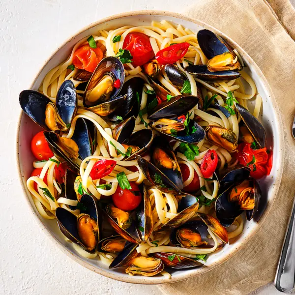 Pasta mit Miesmuscheln