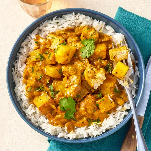 Cremiges Hähnchen-Ananas-Curry