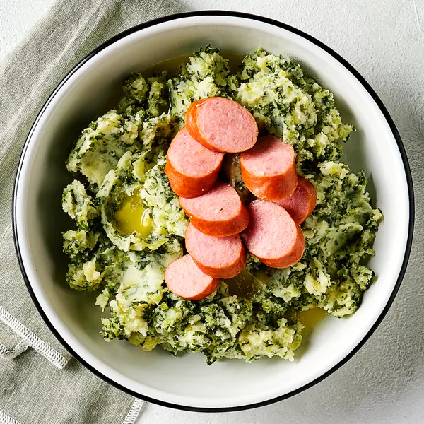 Grünkohlstampf mit Würstchen