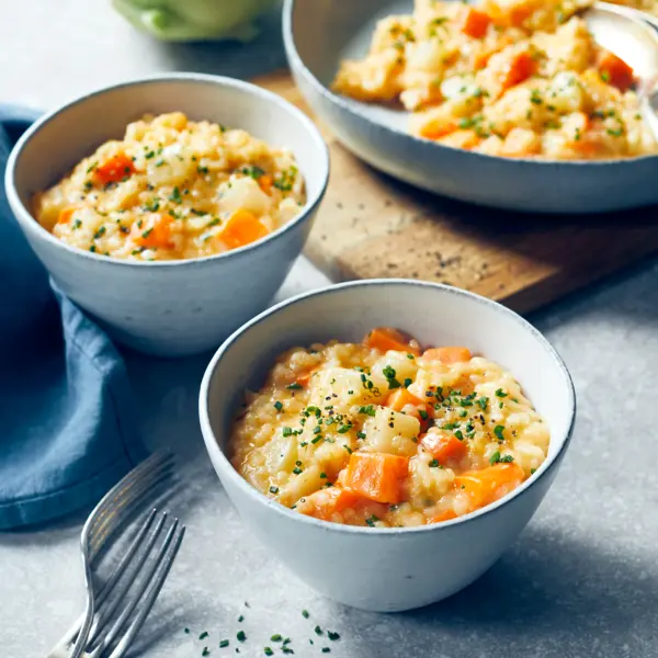 Möhren-Kohlrabi-Risotto
