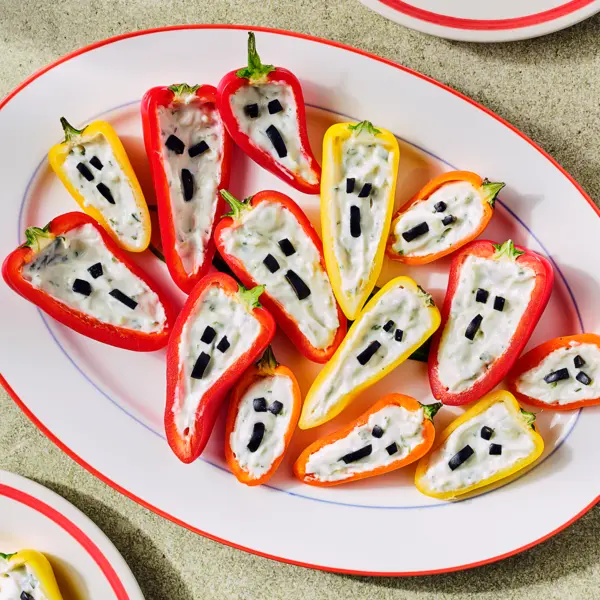 Gefüllte Paprikageister mit Frischkäse
