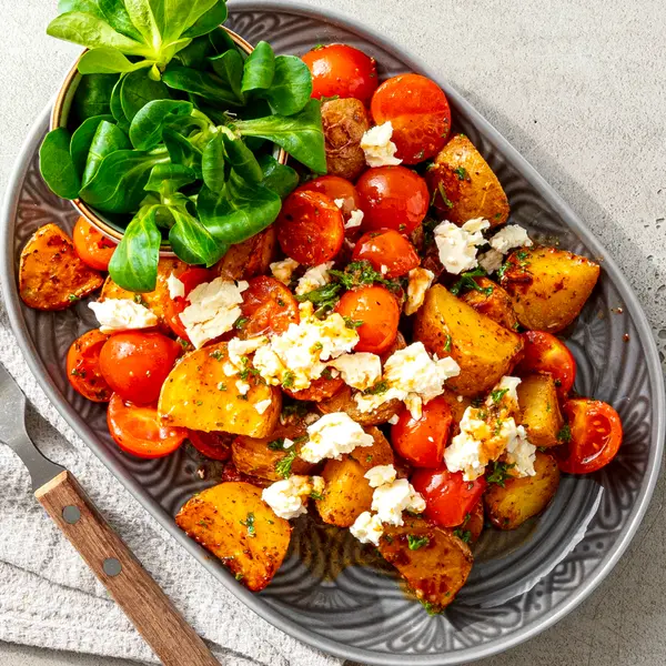 Ofenkartoffeln mit Honig-Senf-Dressing