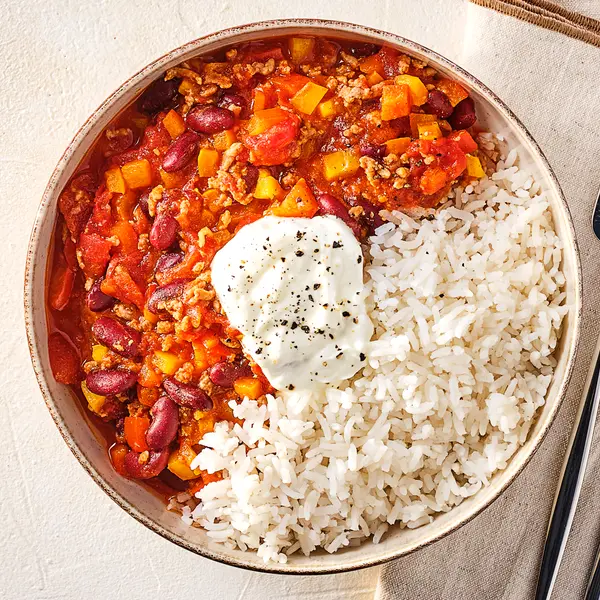 Chili con carne mit Reis