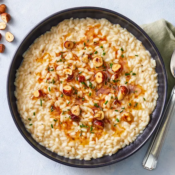Risotto mit Haselnuss-Butter