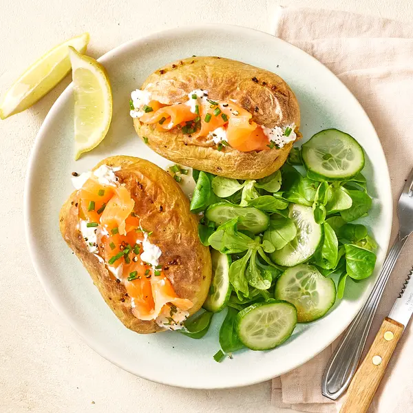 Ofenkartoffeln mit Lachs