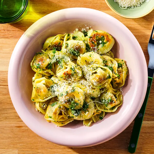 Knusprige Tortelloni mit Gremolata