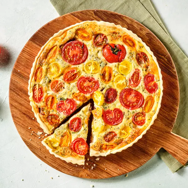 Sommerliche Tomatenquiche