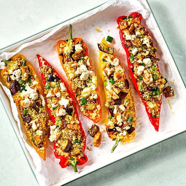 Gefüllte Paprika mit Couscous
