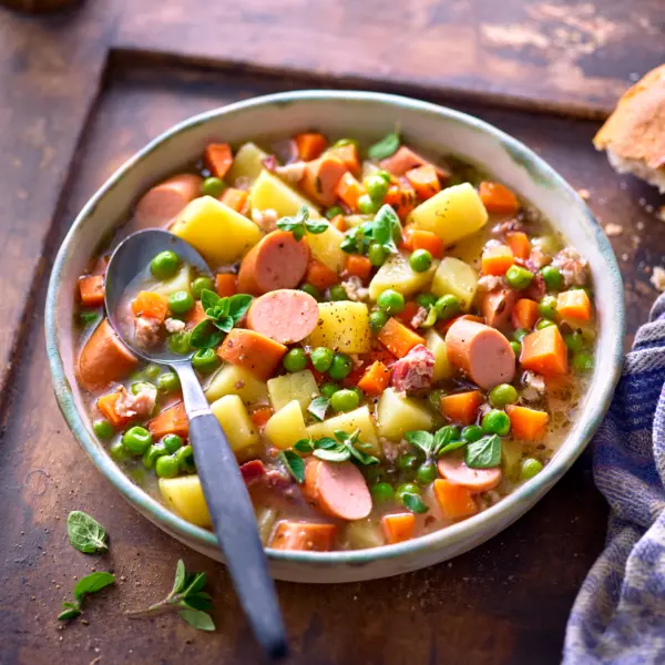 Erbsen-Möhren-Eintopf